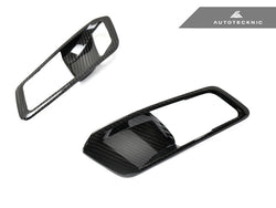 2019-2023 BMW 3-Series (G20) Premium Dry Carbon Interior Door Handle Trim Set | AutoTecknic USA