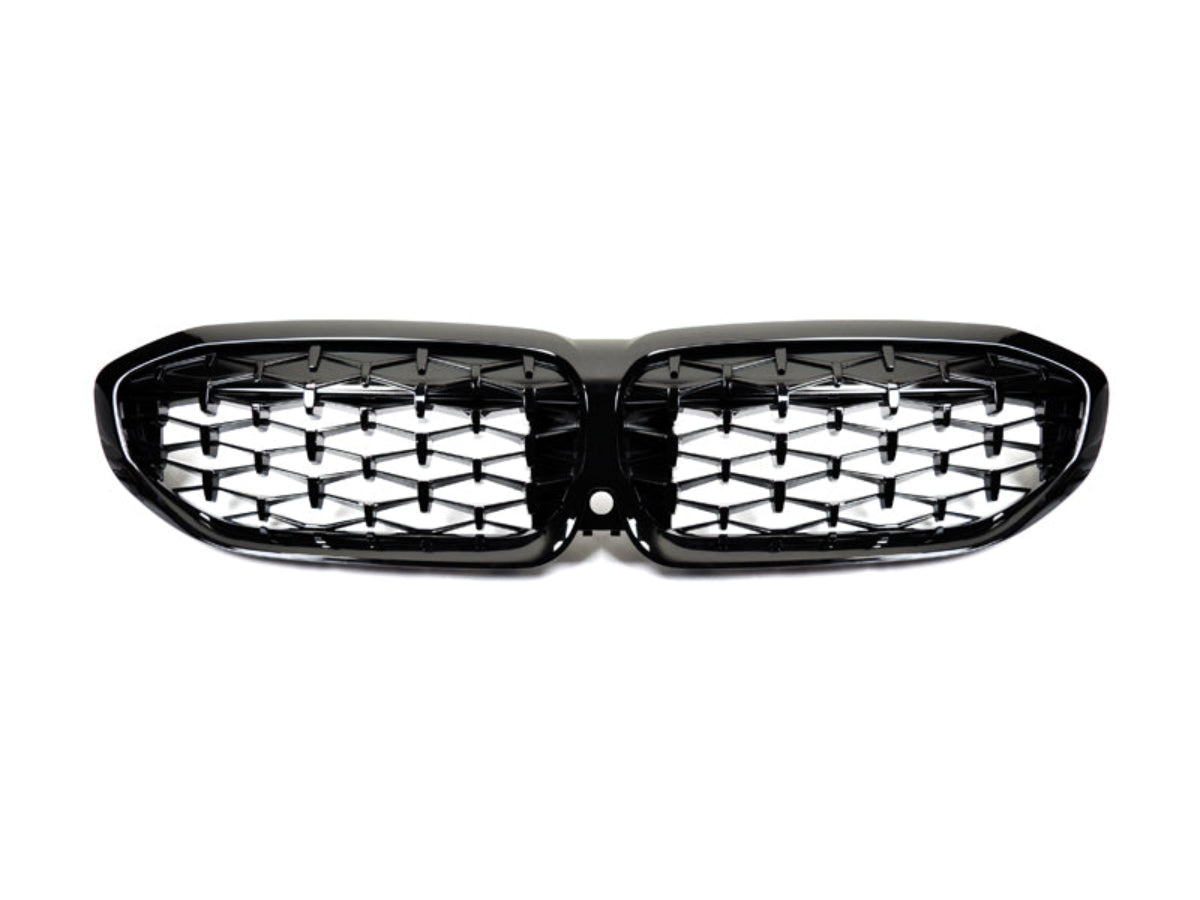 2019-2022 BMW 3 Series (G20) M340i Style Gloss Black Front Grille | AutoTecknic Main image