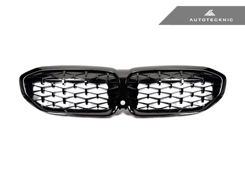 2019-2020 BMW 3 Series (G20) M340i Style Gloss Black Front Grille | AutoTecknic