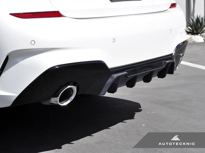 2019-2026 BMW 3 Series (G20) Competition Style Dry Carbon Fiber Rear Diffuser | AutoTecknic