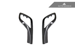 2019-2023 BMW 3 Series (G20) OEM Replacement Carbon Fiber Gear Selector Side Trims | AutoTecknic