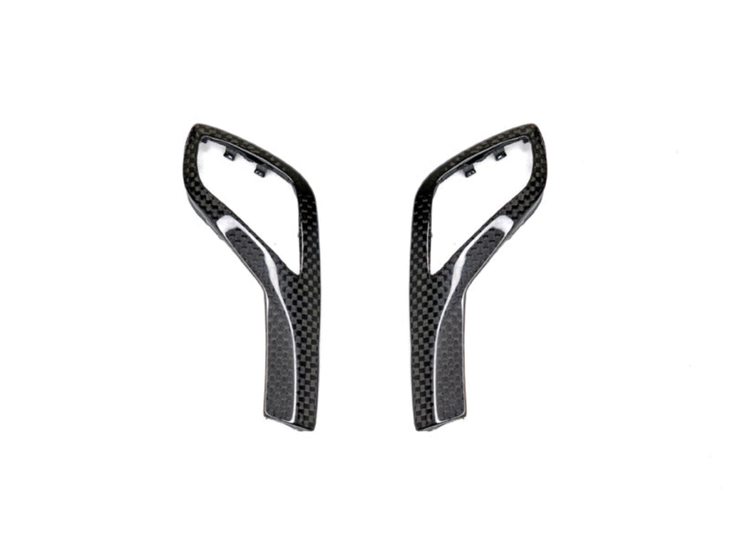 2019-2026 BMW 3 Series (G20) OEM Replacement Carbon Fiber Gear Selector Side Trims | AutoTecknic