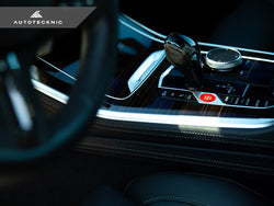2019-2023 BMW 3 Series (G20) OEM Replacement Carbon Fiber Gear Selector Side Trims | AutoTecknic