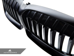 2019-2022 BMW 3 Series (G20) Glazing Black Painted Front Grille | AutoTecknic
