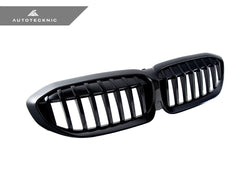 2019-2022 BMW 3 Series (G20) Glazing Black Painted Front Grille | AutoTecknic