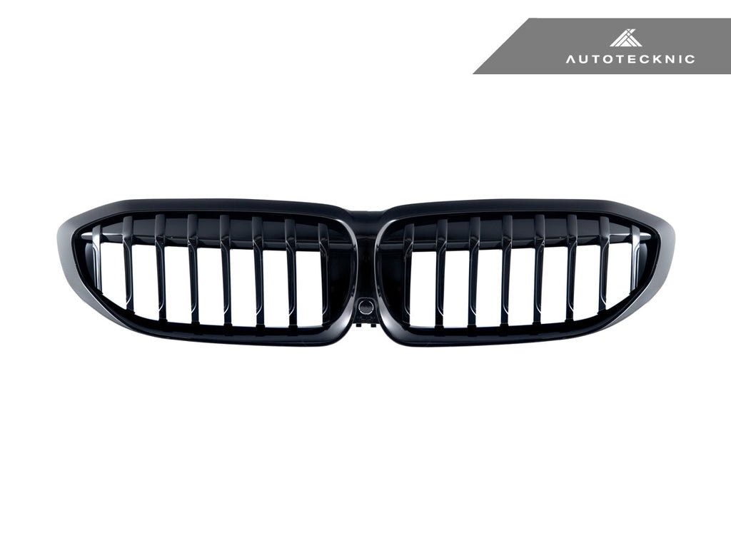 2019-2022 BMW 3 Series (G20) Glazing Black Painted Front Grille | AutoTecknic