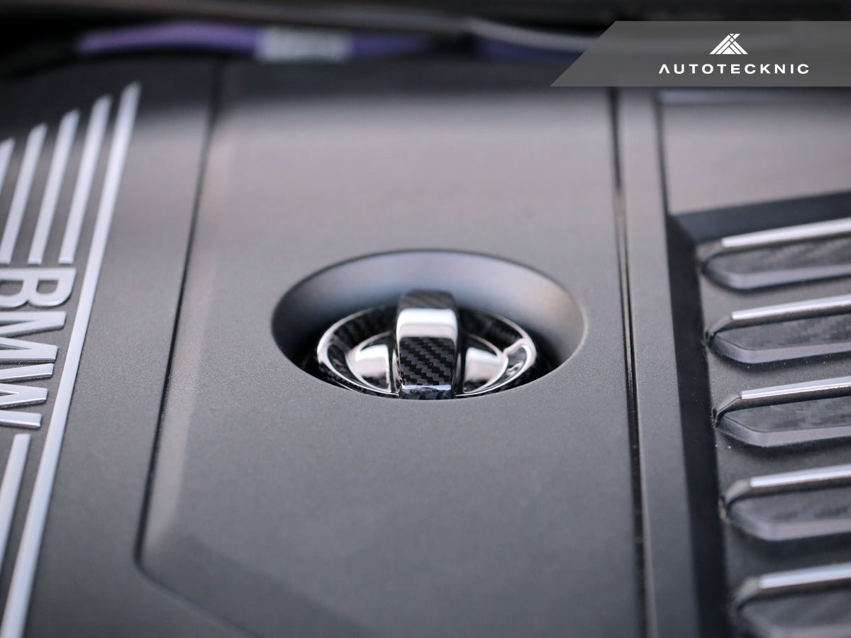 2019-2023 BMW 3-Series (G20) Competition Dry Carbon Fiber Oil Cap Cover | AutoTecknic