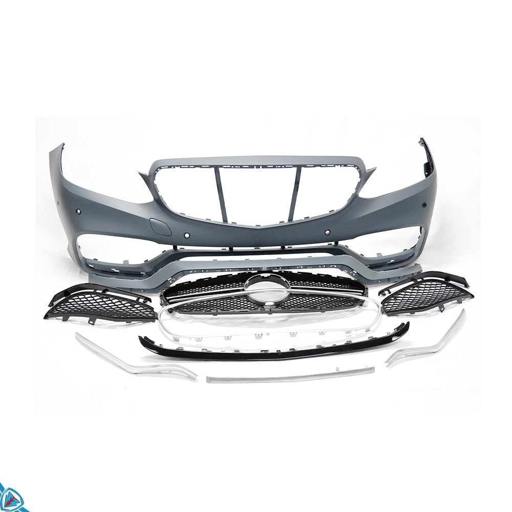 2014-2016 Mercedes Benz E-Class Facelift (W212) E63 AMG Style Polypropylene Front Bumper Conversion Kit | E3Tuning Main image