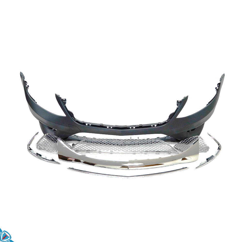 2014-2017 Mercedes-Benz S-Class Pre-Facelift (W222) S63 / S65 AMG Style Polypropylene Front Bumper Conversion Kit | E3Tuning
