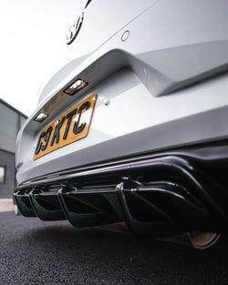 2017-2020 Volkswagen GTI (Mk7.5) EVO-1 Gloss Black Rear Diffuser | Zaero Design USA