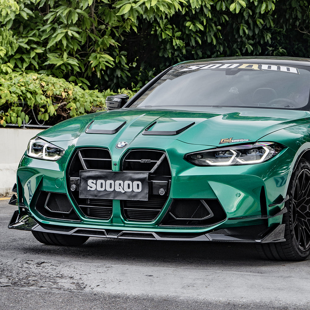 2021+ BMW M3 (G80) & M4 (G82) V1 Carbon Fiber Front Grille | SOOQOO