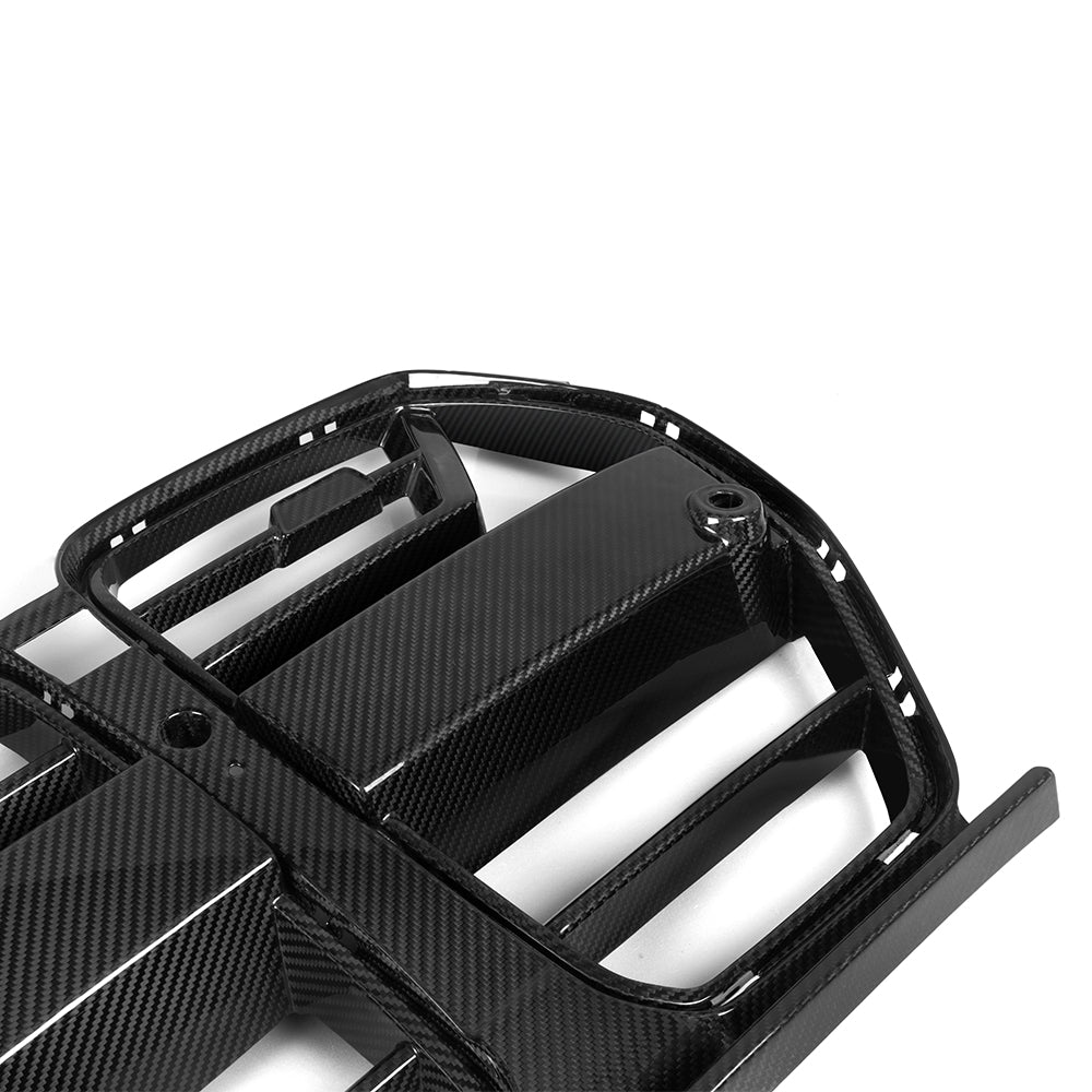 2021+ BMW M3 (G80) & M4 (G82) V1 Carbon Fiber Front Grille | SOOQOO