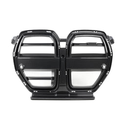 2021+ BMW M3 (G80) & M4 (G82) V2 Carbon Fiber Front Grille - Active Cruise Compatible | SOOQOO