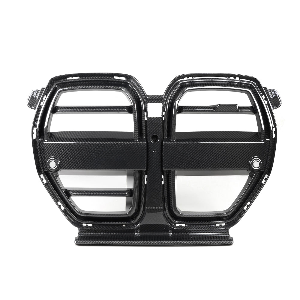 2021+ BMW M3 (G80) & M4 (G82) V2 Carbon Fiber Front Grille - Active Cruise Compatible | SOOQOO
