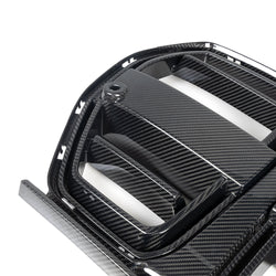 2021+ BMW M3 (G80) & M4 (G82) V2 Carbon Fiber Front Grille - Active Cruise Compatible | SOOQOO