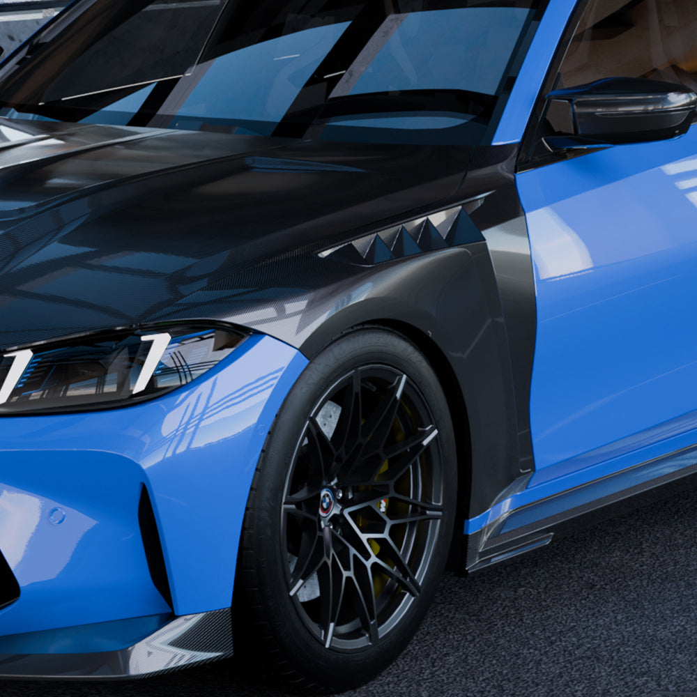 2021-2027 BMW M3 (G80) Carbon Fiber Side Fenders | SOOQOO