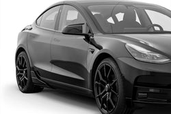 2017-2023 Tesla Model 3 (MK1) Wing Blade Style ABS Plastic Side Skirt Add-On Kit | STARTECH