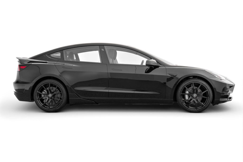 2017-2023 Tesla Model 3 (MK1) Wing Blade Style ABS Plastic Side Skirt Add-On Kit | STARTECH