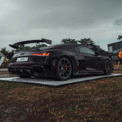 2015-2018 Audi R8 (4S) Racing Style Pre-Preg Carbon Fiber Rear Bumper Canards | TRE