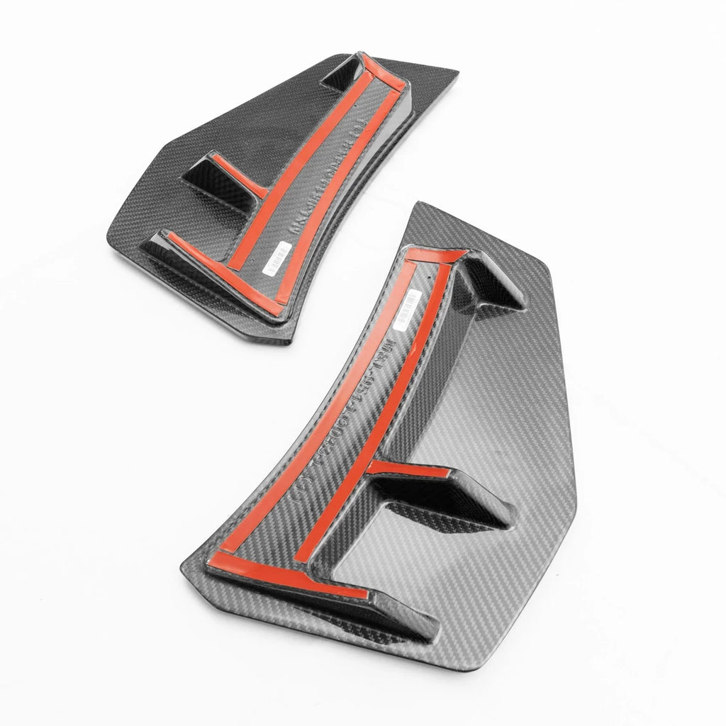 2015-2018 Audi R8 (4S) Racing Style Pre-Preg Carbon Fiber Rear Bumper Canards | TRE