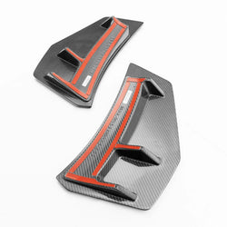 2015-2018 Audi R8 (4S) Racing Style Pre-Preg Carbon Fiber Rear Bumper Canards | TRE