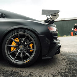 2015-2018 Audi R8 (4S) Racing Style Pre-Preg Carbon Fiber Rear Bumper Canards | TRE
