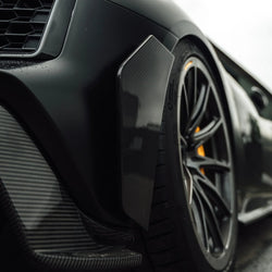 2015-2018 Audi R8 (4S) Racing Style Pre-Preg Carbon Fiber Rear Bumper Canards | TRE