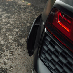 2015-2018 Audi R8 (4S) Racing Style Pre-Preg Carbon Fiber Rear Bumper Canards | TRE