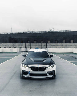 2011-2021 BMW 1 Series, 2 Series & M2 (F20/F22/F87) CS Style Pre-Preg Carbon Fiber Hood | TRE