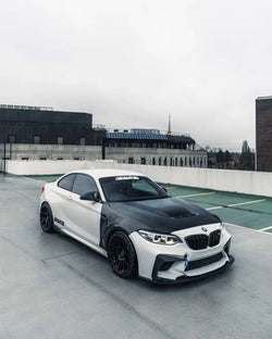 2011-2021 BMW 1 Series, 2 Series & M2 (F20/F22/F87) CS Style Pre-Preg Carbon Fiber Hood | TRE