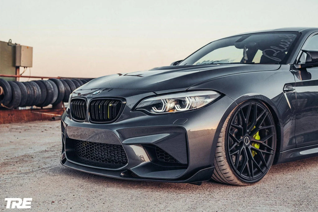 2015-2018 BMW M2 (F87) TRE Style Pre-Preg Carbon Fiber Front Splitter | TRE