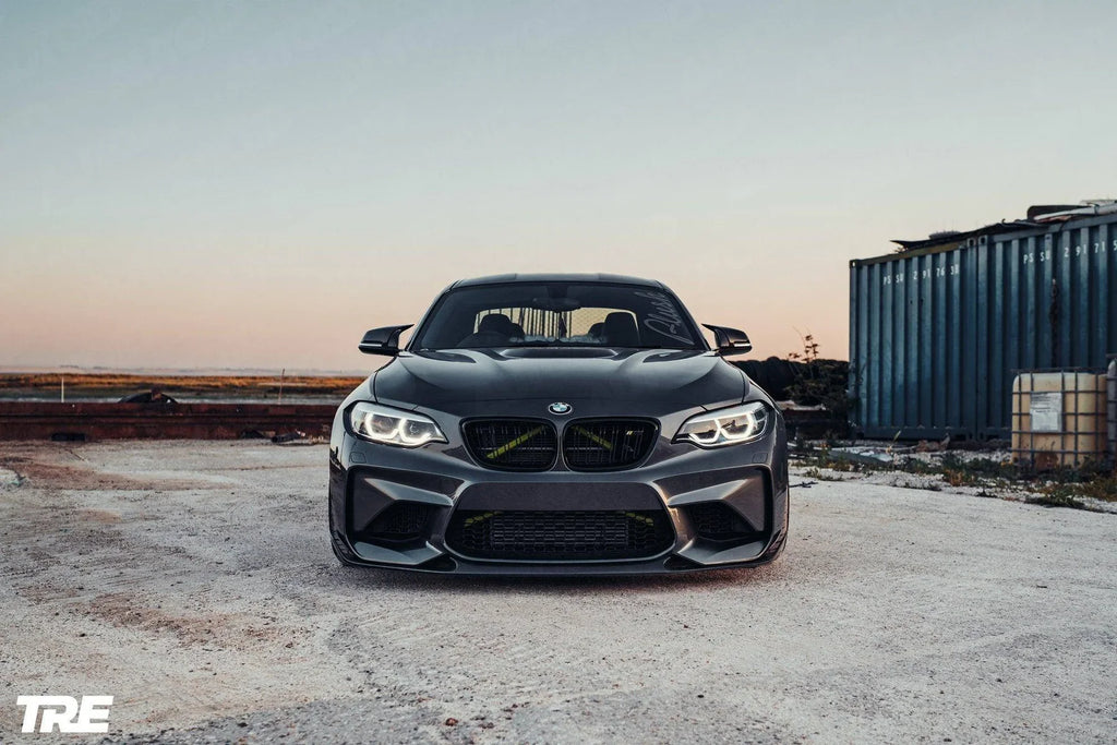 2015-2018 BMW M2 (F87) TRE Style Pre-Preg Carbon Fiber Front Splitter | TRE