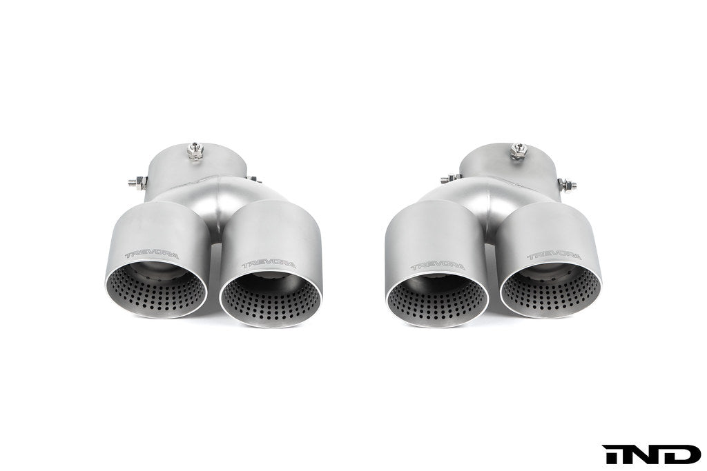 2020+ BMW M240i (G42) & M340i (G20) / M440i (G22/G26) Cerakote Black Quad Exhaust Tip Set | Trevora