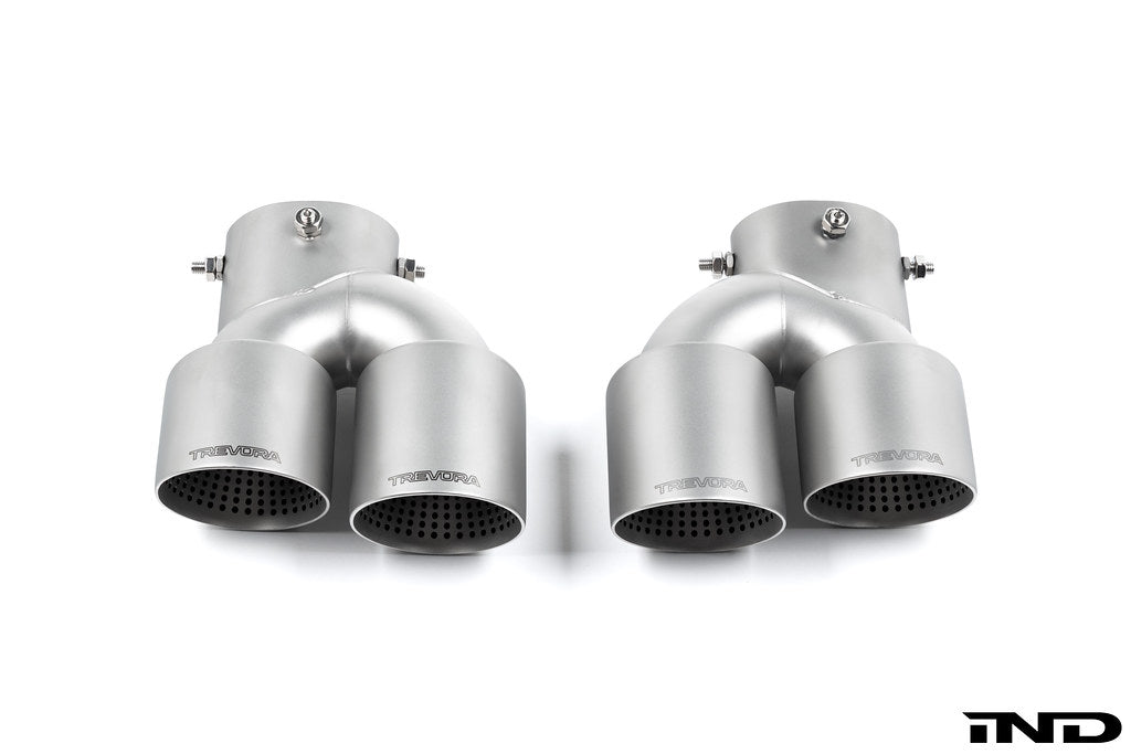 2020+ BMW M240i (G42) & M340i (G20) / M440i (G22/G26) Cerakote Black Quad Exhaust Tip Set | Trevora