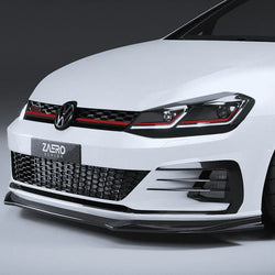 2017-2020 Volkswagen Golf GTI (MK7.5) EVO-1 Gloss Black ABS Front Splitter | Zaero Design USA