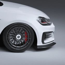 2017-2020 Volkswagen Golf GTI (MK7.5) EVO-1 Gloss Black ABS Front Splitter | Zaero Design USA