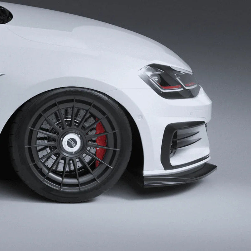 2017-2020 Volkswagen Golf GTI (MK7.5) EVO-1 Gloss Black ABS Front Splitter | Zaero Design USA