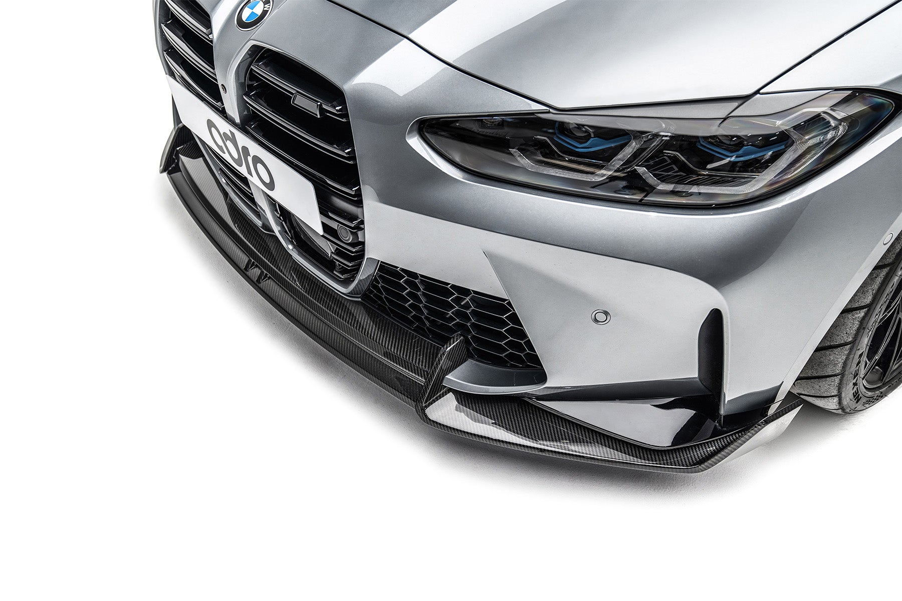 ADRO BMW M3/M4 (G8X) Genuine Prepreg Carbon Fiber Front Lip for OEM Bumper ONLY