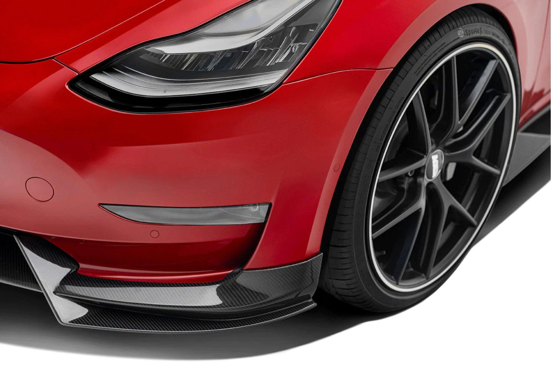 ADRO Tesla Model 3 Genuine Prepreg Carbon Fiber Front Lip (V1) - E3Tuning