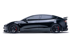 ADRO Tesla Model 3 Genuine Carbon Fiber Side Skirts Extensions (V2)