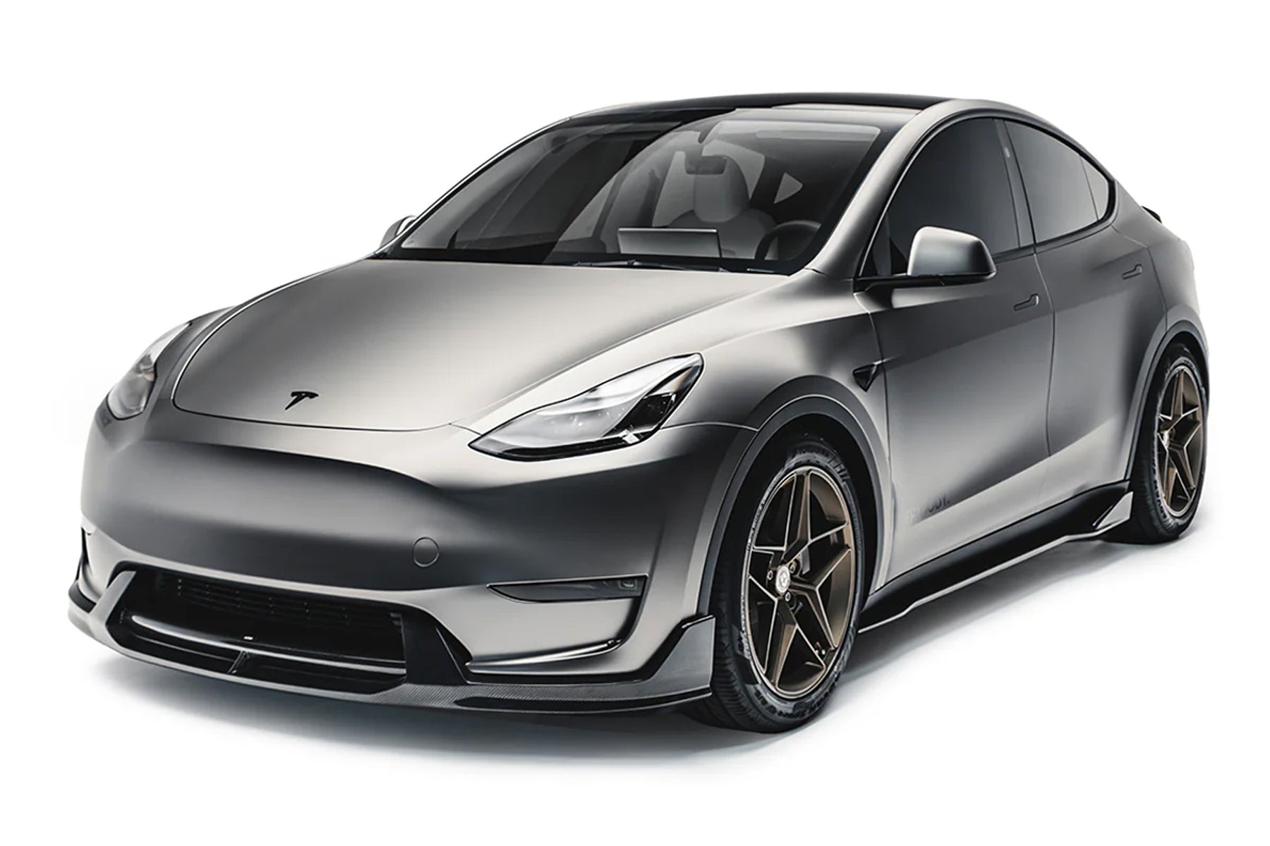 ADRO Tesla Model Y Genuine Carbon Fiber Front Lip V2