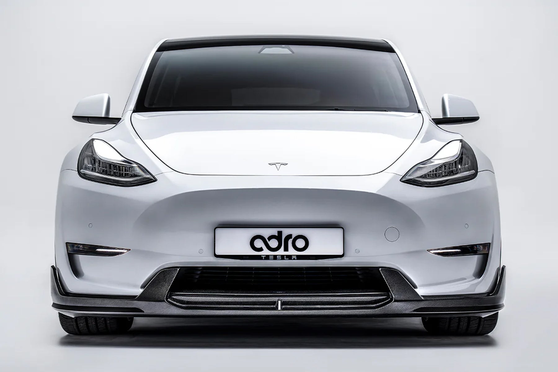 ADRO Tesla Model Y Genuine Carbon Fiber Front Lip V2