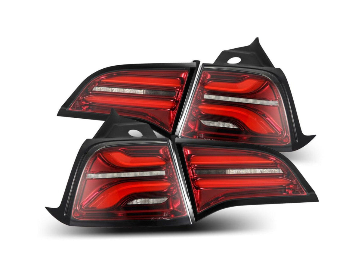 AlphaRex Tesla Model 3 / Model Y PRO-Series LED Tail Lights [Red Smoke] - E3Tuning