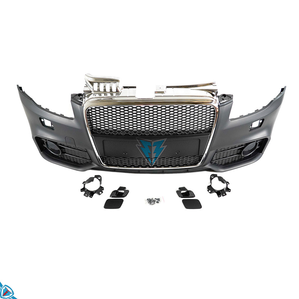 2005-2008 Audi A4 / S4 (B7) to RS4 Style Front Bumper Conversion Kit Secondary image