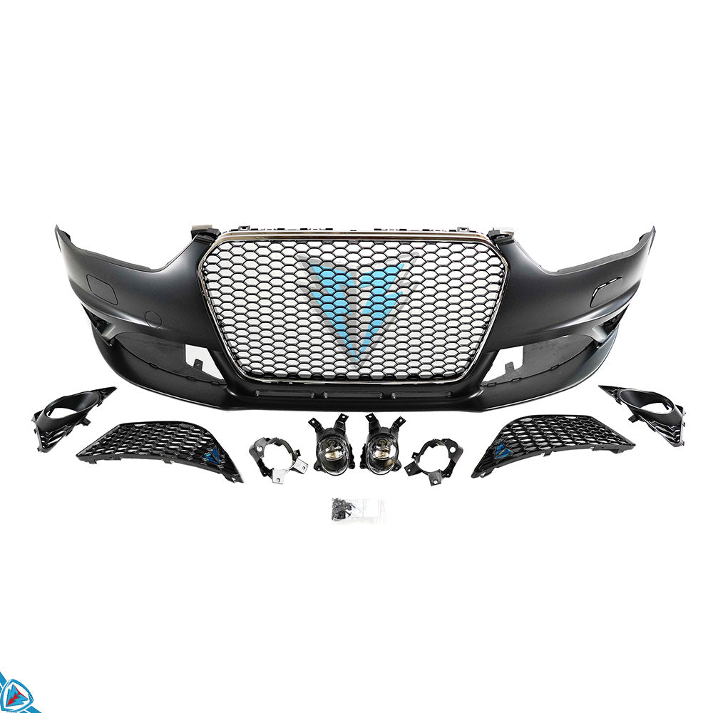 2013-2016 Audi A4 / S4 (B8.5) to RS4 Style Front Bumper Conversion Kit