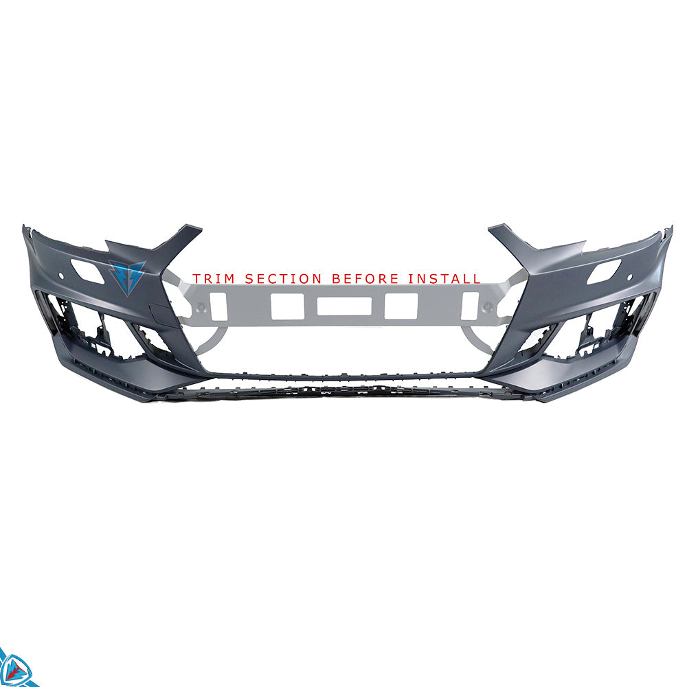 2017-2019 Audi A4 / S4 (B9) RS4 Style Polypropylene Front Bumper Conversion Kit | E3Tuning