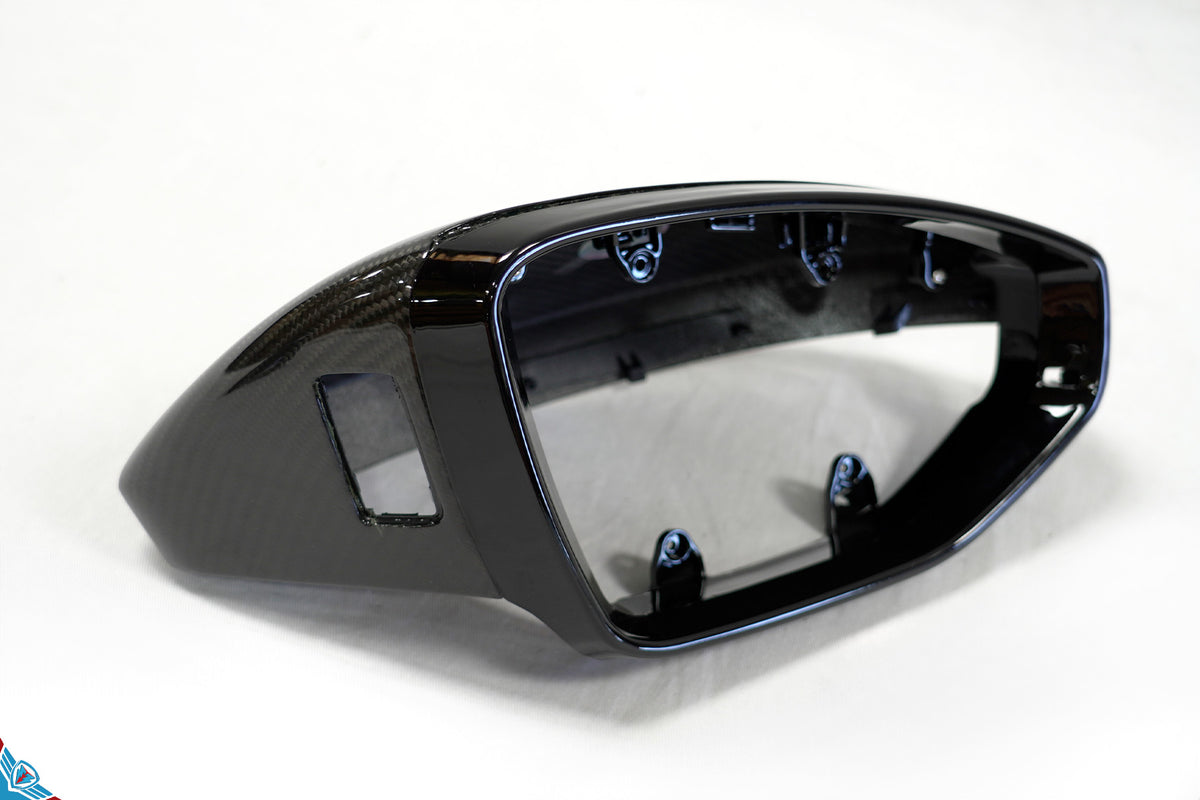 2020+ Audi E-Tron GT Premium Dry Carbon Fiber Mirror Covers | FYBR Aerodynamics