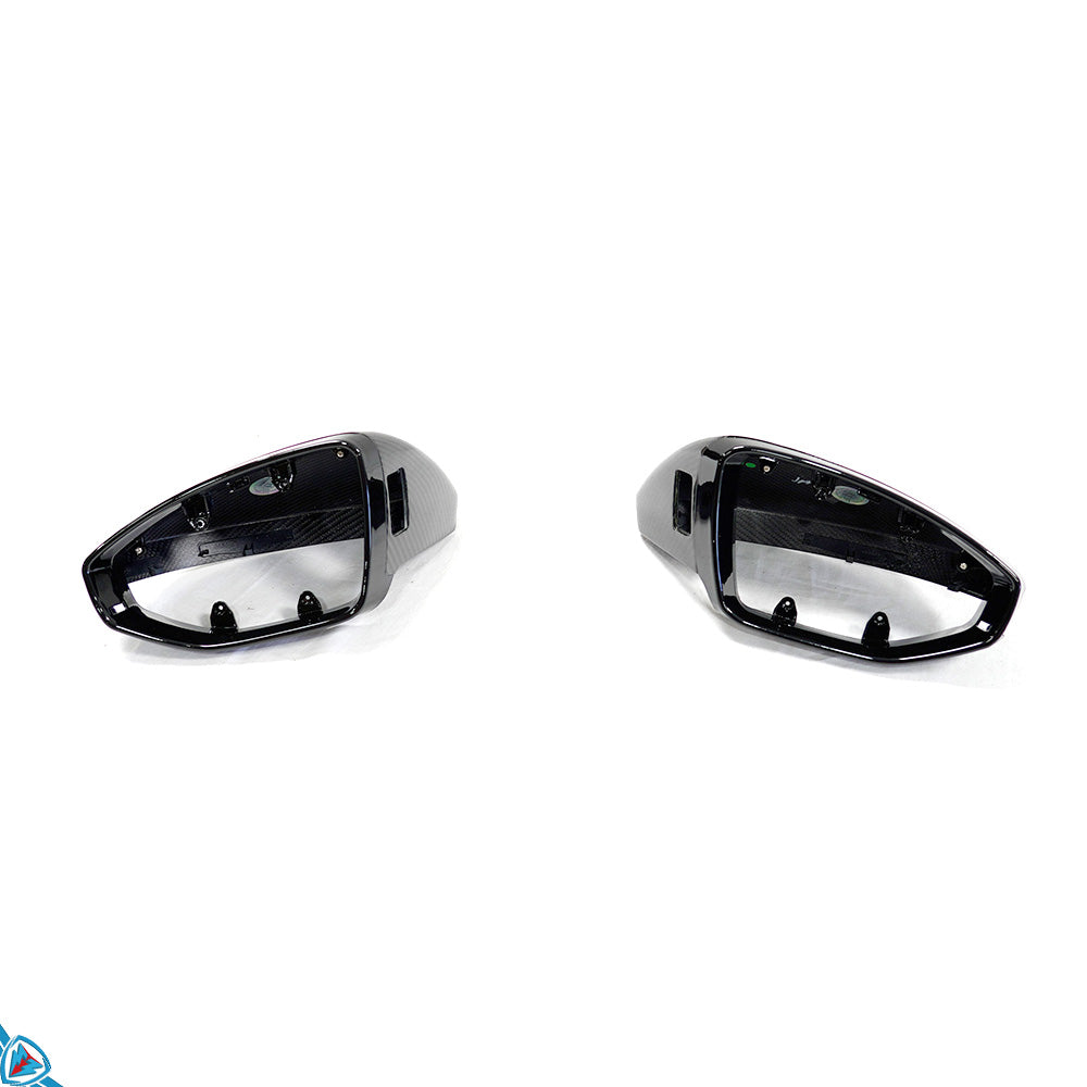 2020-2026 Audi E-Tron GT / RS E-Tron GT (4J) OEM Style Dry Carbon Fiber Mirror Covers | FYBR Aerodynamics