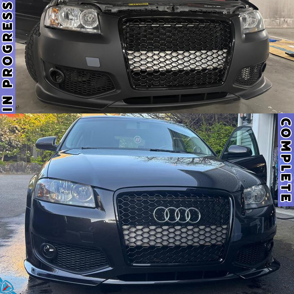 Audi A3 (Typ 8P) to RS3 Style Front Bumper Conversion