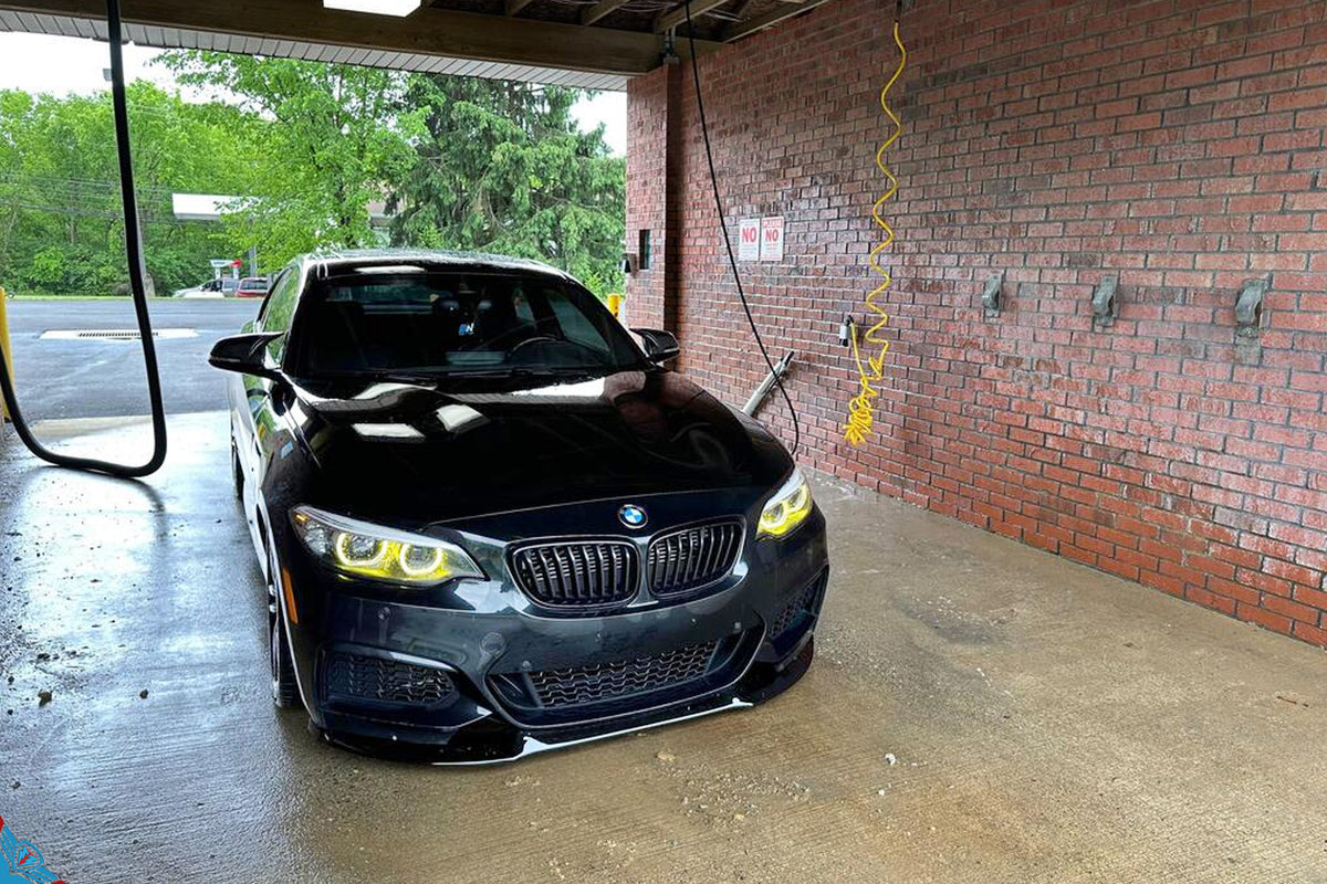 BMW 2 Series (F22/F23) EVO-1 Gloss Black Front Splitter by Zaero